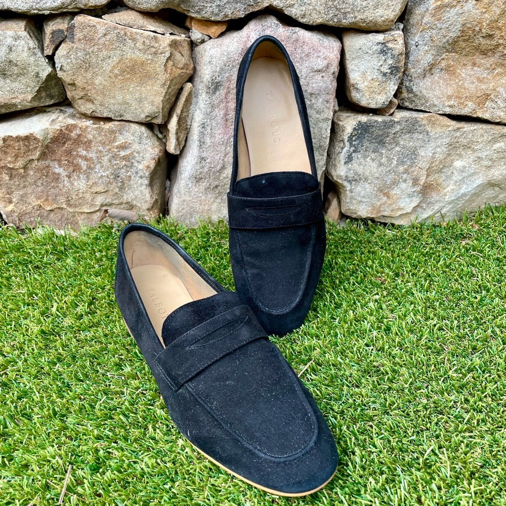 Talbots Black Loafers Classic Slip-Ons